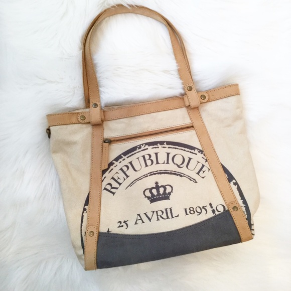 Le Papillon Handbags - Le Papillon Republique Tote Bag